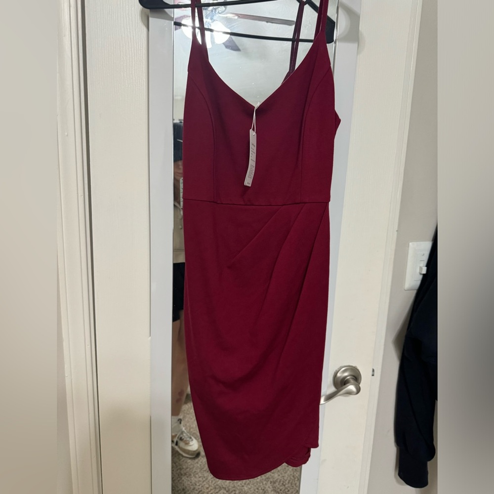 Dark red cocktail dress NWT